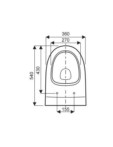 Abattant  WC de rechange pour WC ALLIA AGORA fabriqué par ETOOS