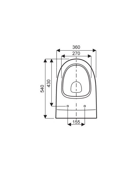 Abattant  WC de rechange pour WC ALLIA AGORA fabriqué par ETOOS