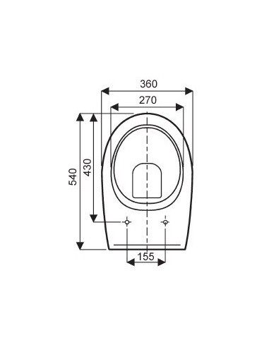 Abattant WC Allia PRIMA 2 blanc (WC sur pied uniquement)