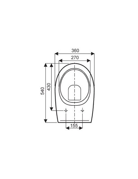 Abattant WC Allia PRIMA 2 blanc (WC sur pied uniquement)