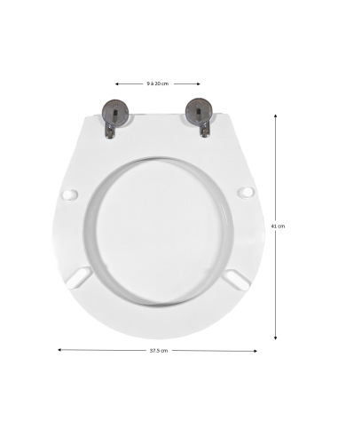 Abattant WC Allia PRECIOSA blanc