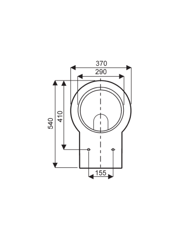 Abattant  WC de rechange pour WC ALLIA PRECIOSA blanc fabriqué par ETOOS