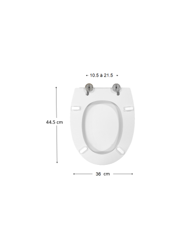 Abattant WC Allia DESIRADE rond