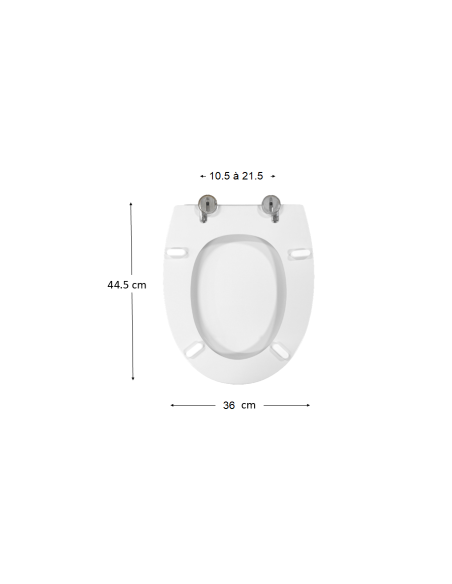 Abattant WC Allia DESIRADE rond