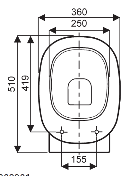 Abattant WC Allia NAOS blanc