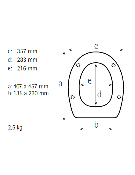 Abattant  WC de rechange pour WC ALLIA KOALA blanc fabriqué par ETOOS