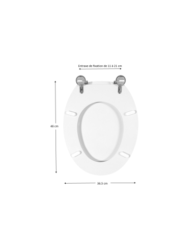Abattant WC Allia ARPEGE blanc