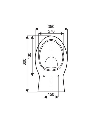 Abattant  WC de rechange pour WC ALLIA ARPEGE blanc fabriqué par ETOOS