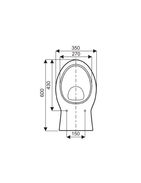 Abattant  WC de rechange pour WC ALLIA ARPEGE blanc fabriqué par ETOOS