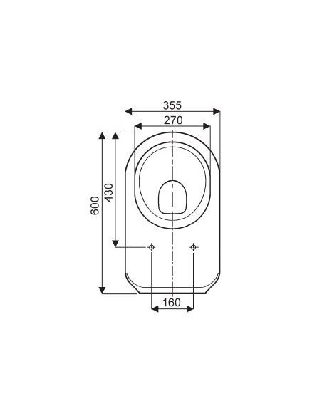 Abattant  WC de rechange pour WC ALLIA MANGO (1&2) blanc