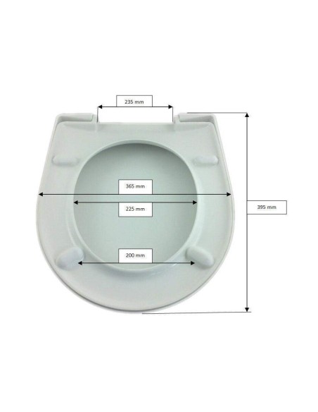 Abattant WC Allia PRIMA 2 Compact d'angle blanc