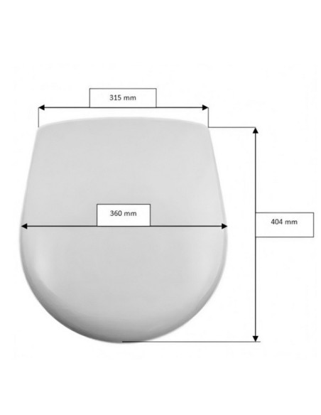 Abattant WC Allia PRIMA 2 Compact d'angle blanc