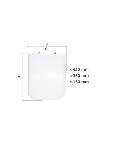 Abattant WC Allia EQUINOXE blanc