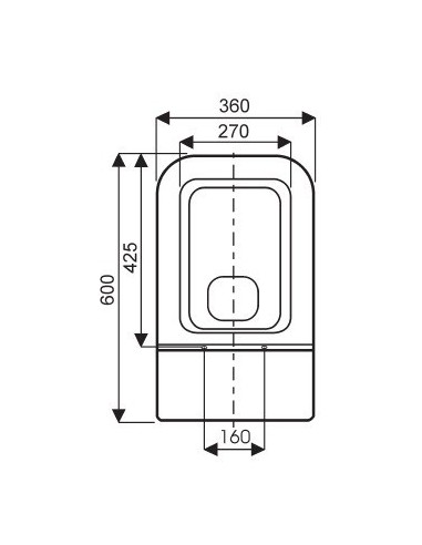 Abattant  WC pour WC ALLIA EQUINOXE blanc fabriqué par ALLIA