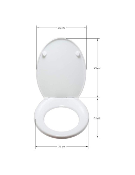 Abattant WC Allia METAPHORE blanc Frein De Chute