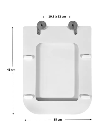 Abattant  WC de rechange pour WC ALLIA CARAT fabriqué par ETOOS