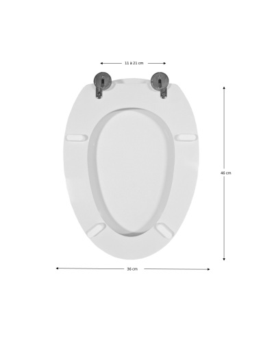 Abattant WC Allia METAPHORE 2 blanc