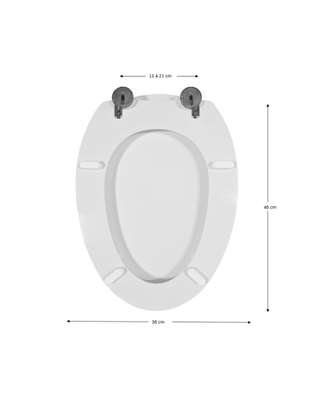 Abattant WC Allia METAPHORE 2 blanc