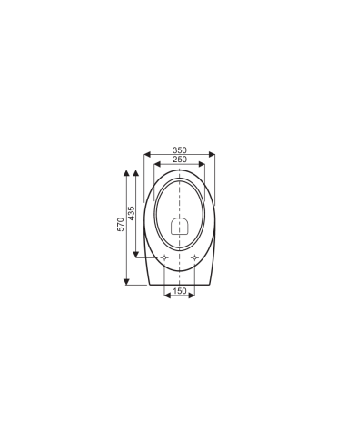 Abattant  WC de rechange pour WC ALLIA METAPHORE 2 fabriqué par ETOOS