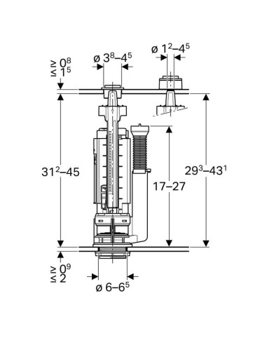 Mecanisme de Chasse Puor Replacement ALLIA - GEBERIT