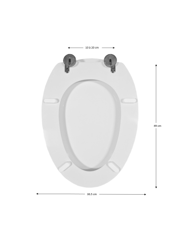 Abattant WC Allia METAPHORE 1 blanc