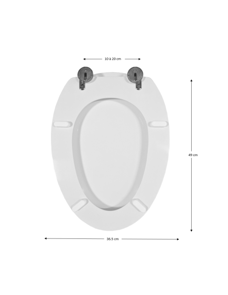 Abattant WC Allia METAPHORE 1 blanc
