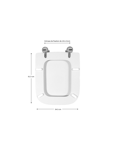 Abattant WC Allia JAM blanc
