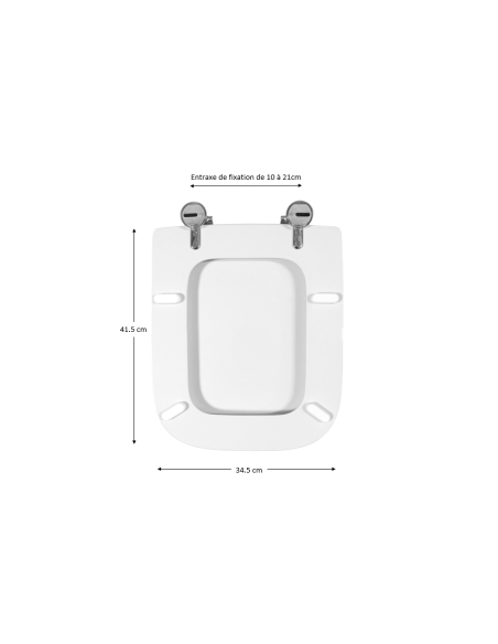 Abattant WC Allia JAM blanc
