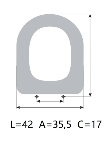 Abattant  WC ALLIA SCARLET vert cuivre fabriqué par ETOOS