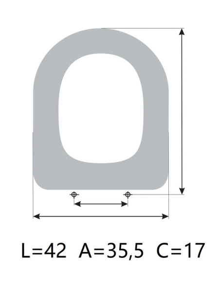 Abattant  WC ALLIA SCARLET vert cuivre fabriqué par ETOOS