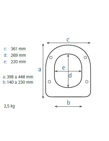 Abattant  WC ALLIA MANGO blanc fabriqué par ETOOS