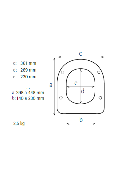 Abattant  WC ALLIA MANGO blanc fabriqué par ETOOS