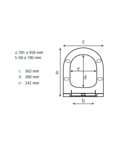 Abattant WC Allia PALAOS Blanc Frein de Chute 2