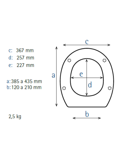 Abattant WC Allia PRIMA Compact blanc Frein de Chute