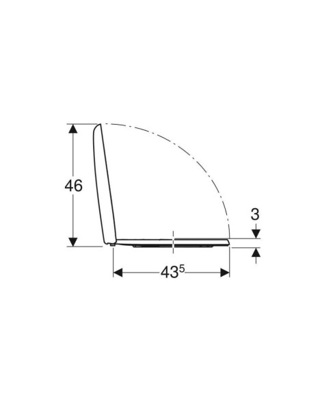 Abattant  WC pour WC ALLIA SYMBIOSE Rimfree blanc frein de chute