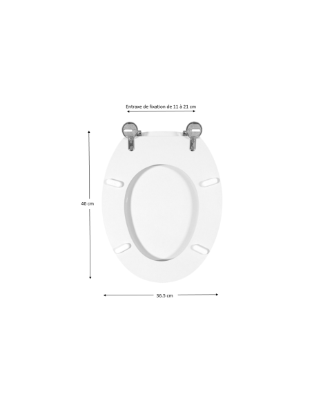Abattant WC Allia ARPEGE blanc