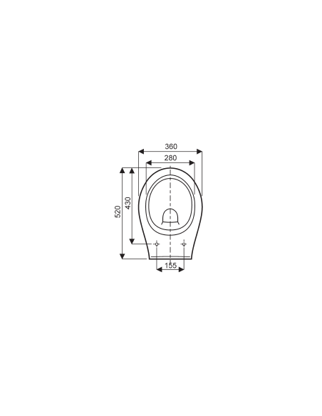 Abattant  WC ALLIA Bastia blanc fabriqué par ETOOS