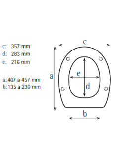 Abattant WC ALLIA Bastia Pergamon Frein De Chute WOODLINE 2