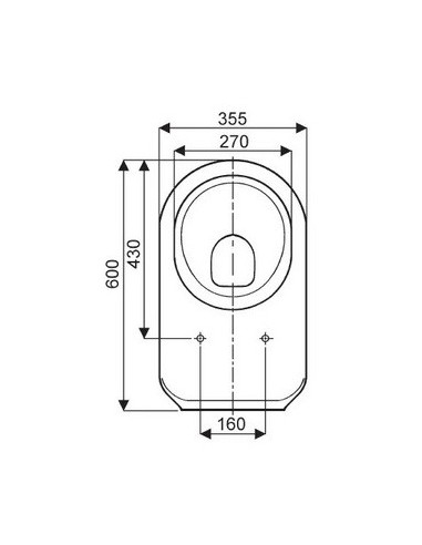 Abattant  WC ALLIA MANGO blanc fabriqué par ETOOS