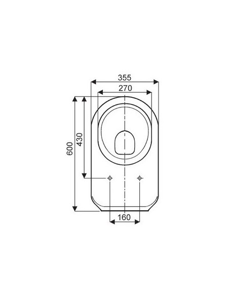 Abattant  WC ALLIA MANGO blanc fabriqué par ETOOS