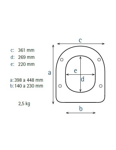 Abattant  WC ALLIA MANGO blanc fabriqué par ETOOS