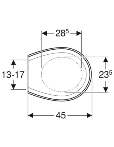 Abattant WC GEBERIT PUBLICA blanc frein de chute