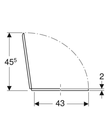 Abattant WC GEBERIT PUBLICA blanc frein de chute