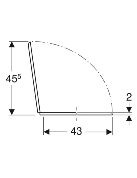 Abattant WC GEBERIT PUBLICA blanc frein de chute