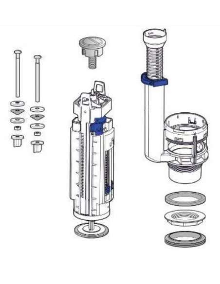 Mecanisme de Chasse Pour Replacement ALLIA ROYAN 6 - CLICO
