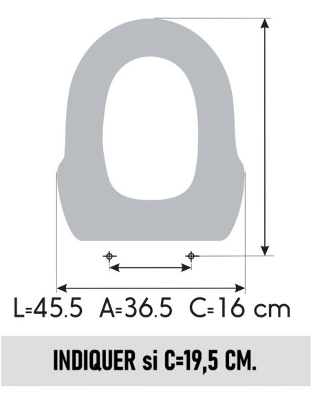 Abattant WC Allia GRECIA blanc