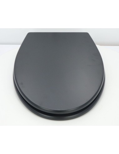 Abattant WC Allia PRIMA Compact Noir Frein de Chute