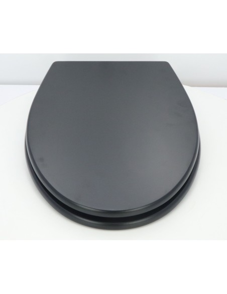 Abattant WC Allia PRIMA Compact Noir Frein de Chute