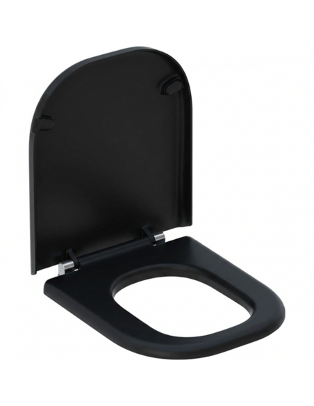 Abattant WC Allia LATITUDE noir matt Frein De Chute Fait Sur Mesure