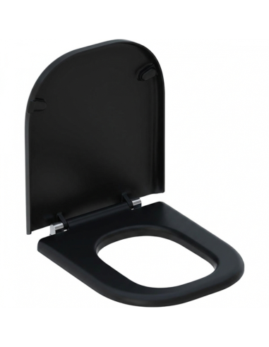 Abattant WC Allia LATITUDE noir matt Frein De Chute Fait Sur Mesure